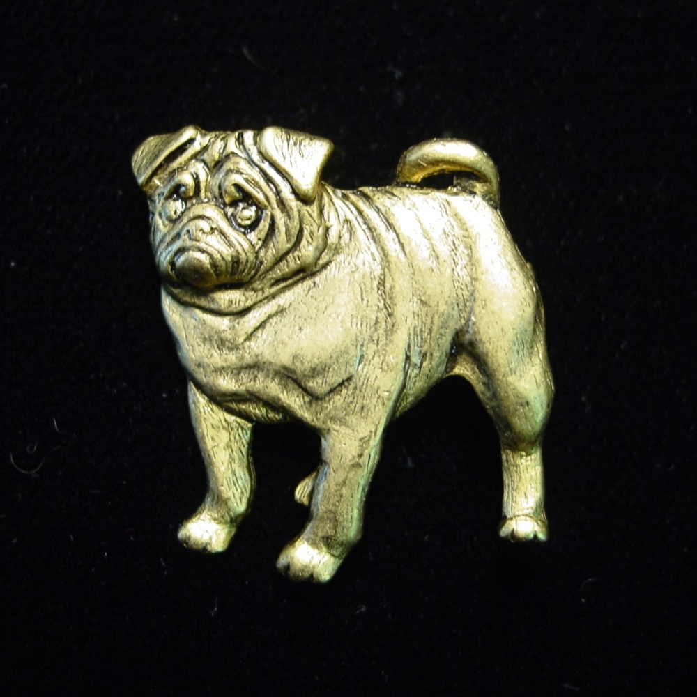 🆕 ‘CUTE Pug Puppy ~ Dog' Pin Brooch